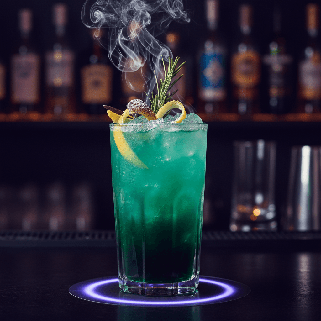 Vibrant colorful dirty sodas and fruit juice mixed drinks with garnishes in vintage glassware